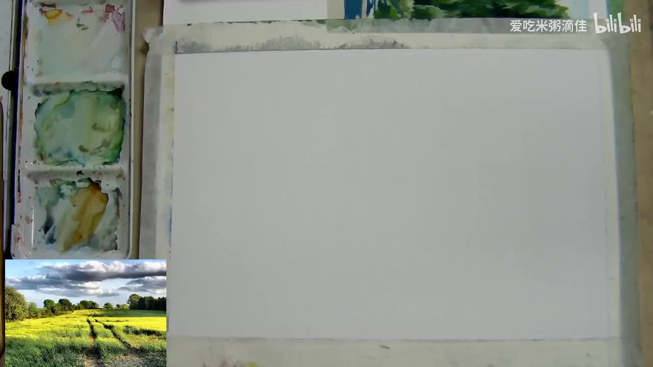 11植物的绘画：远景草地表现