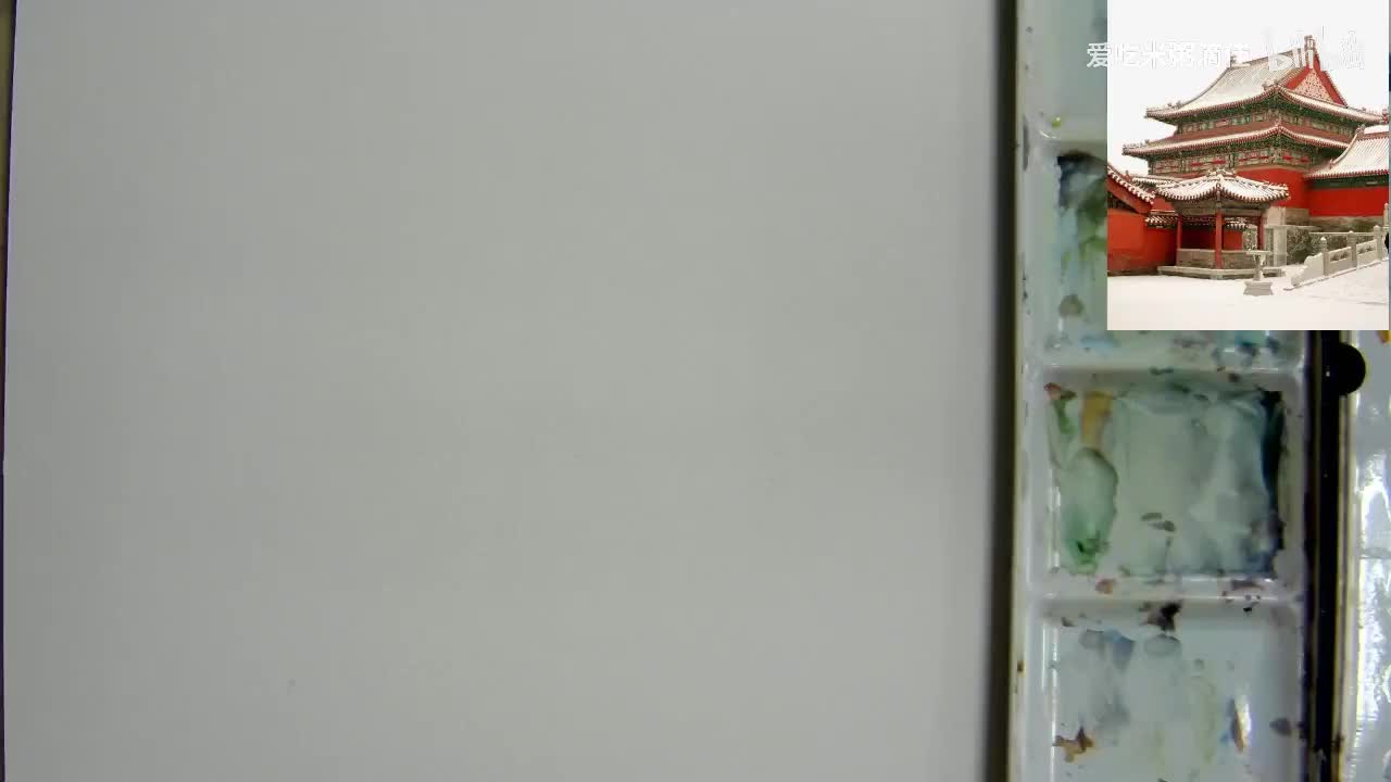 15.16单个人造建筑绘画：中国古建筑绘画