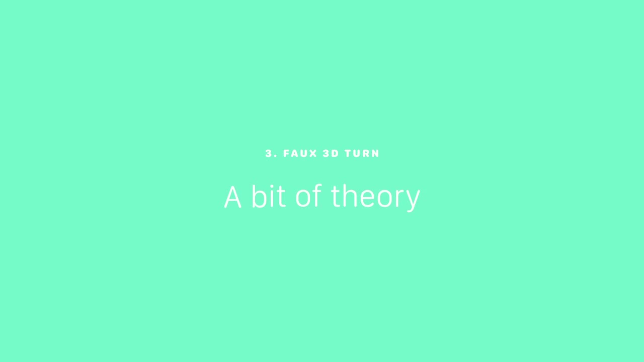 3. Faux 3D