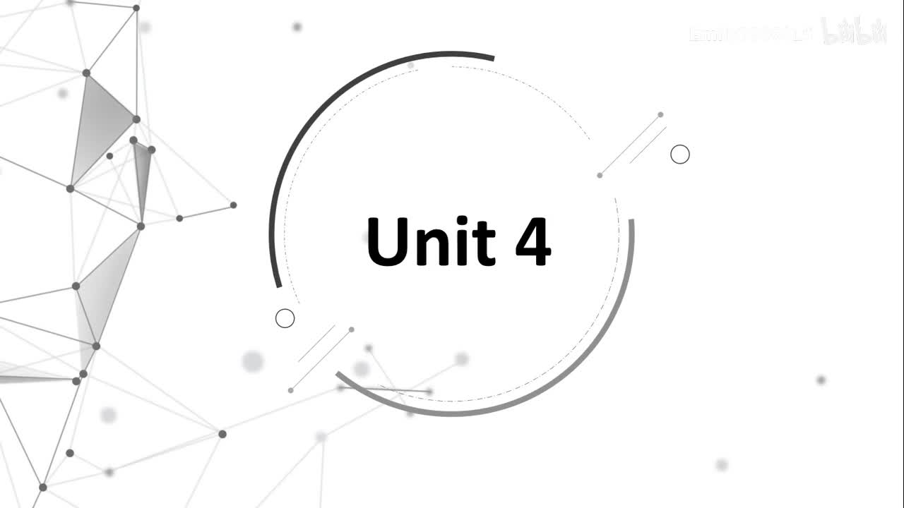 必修三 Unit 4
