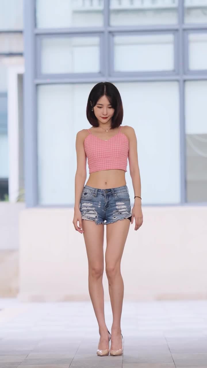 高跟牛仔小蛮腰一镜到底纯享