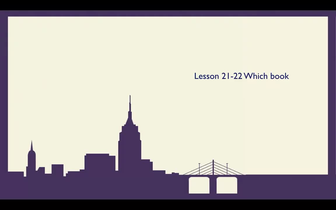 Lesson21-22 Which book