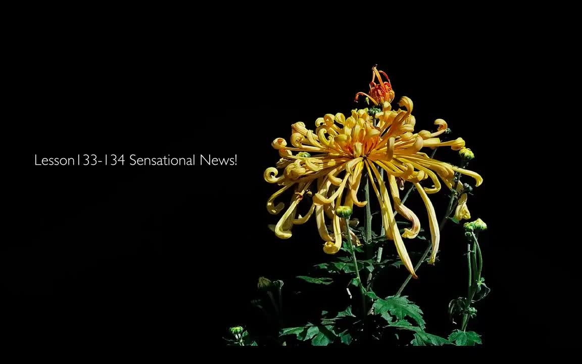 Lesson133-134 Sensational news