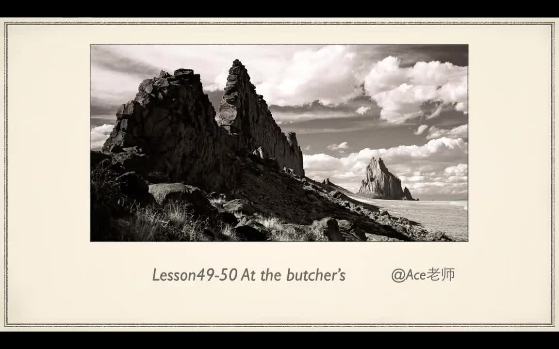 Lesson49-50 At the butcher's