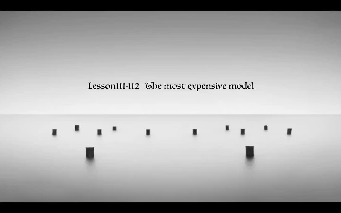 Lesson111-112 The most expensive model