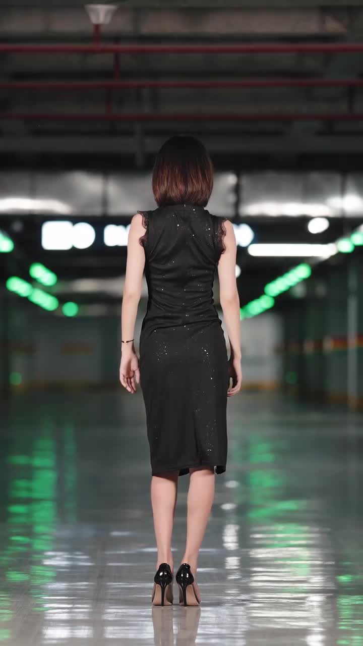 纯享版一镜到底黑裙竖