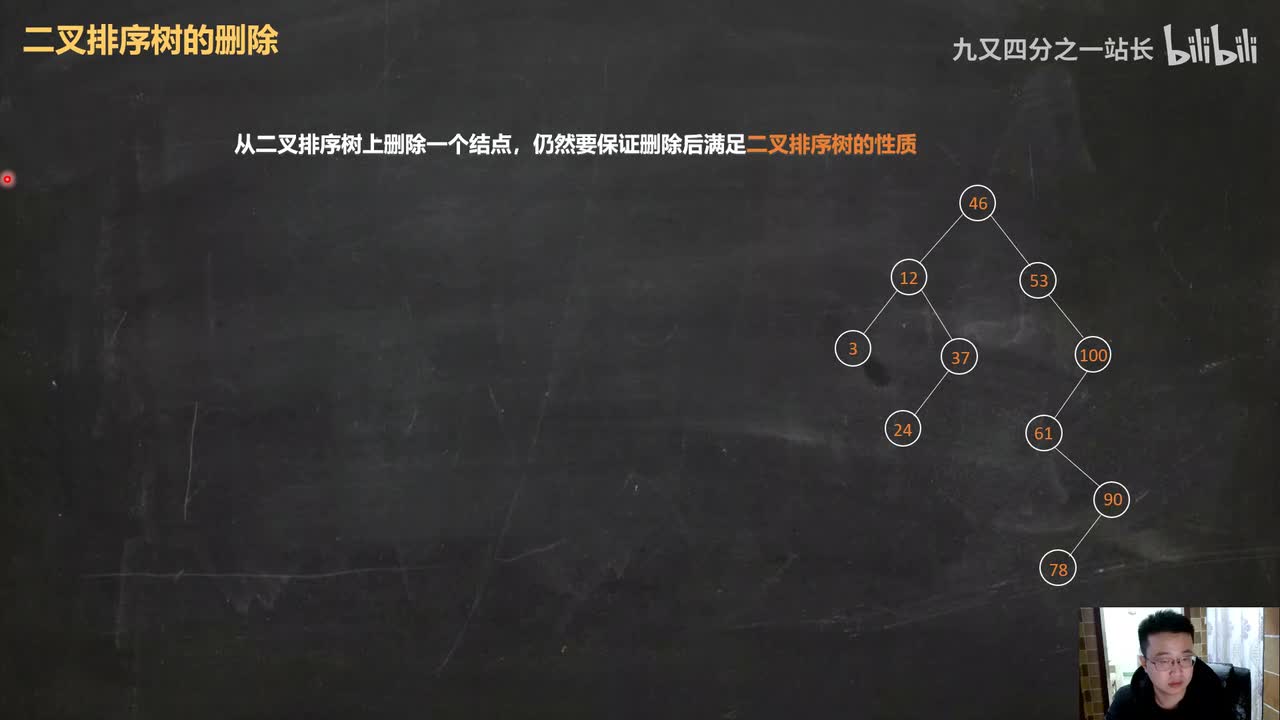 第7章查找_11树表的查找_二叉排序树的删除算法