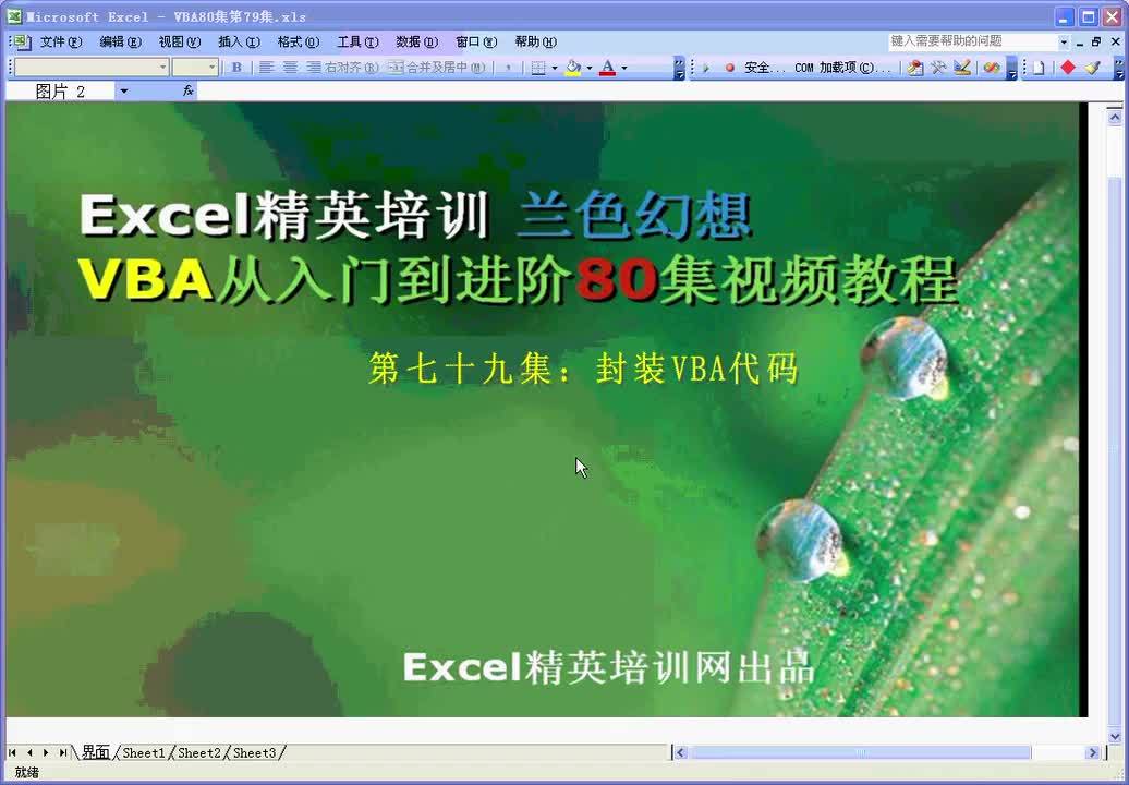 第79集：封装VBA代码