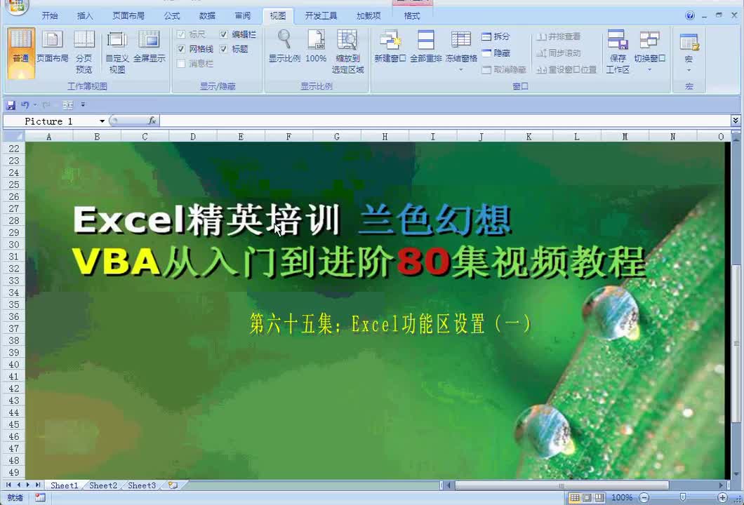 第65集：功能区(Ribbon)的操作一