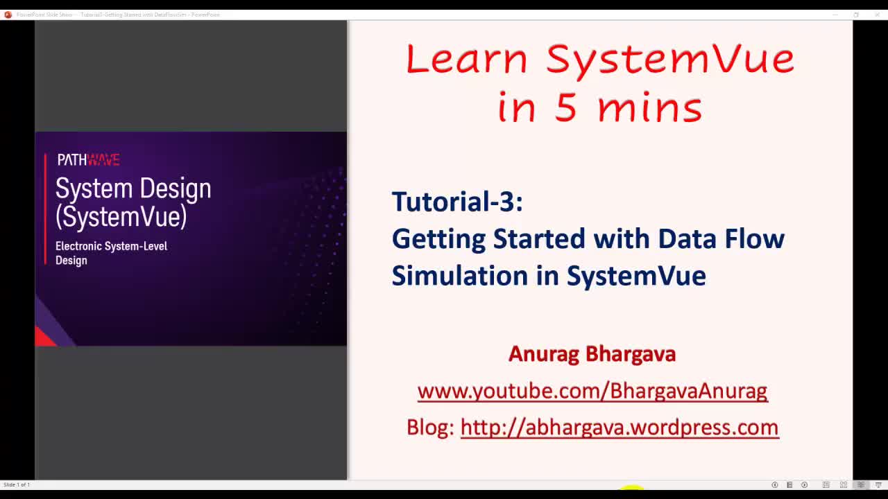03.Tutorial-3- Getting Started with DataFlow (Mixed Signal) Simulator