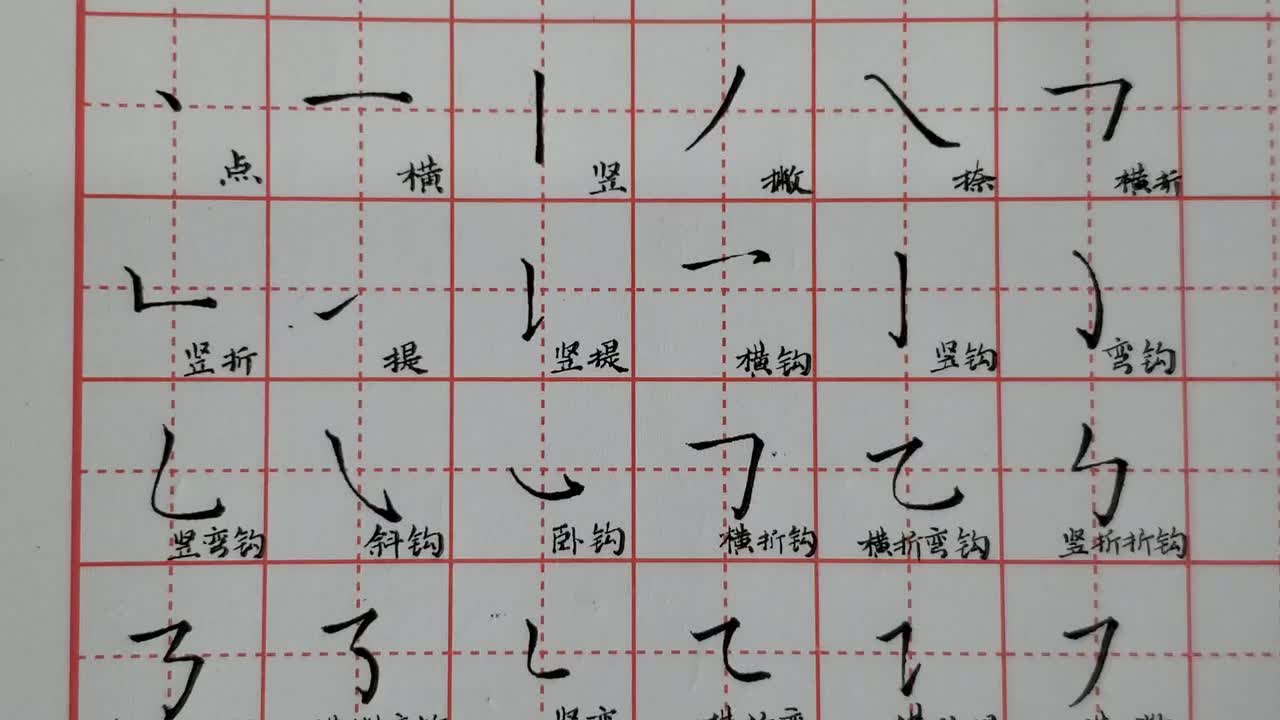 基本笔画介绍