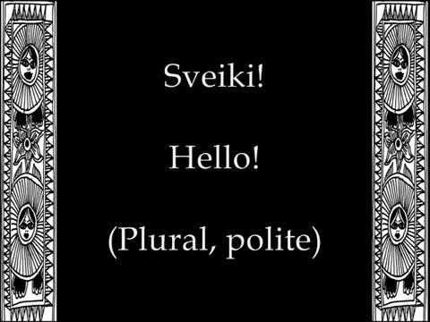 LITHUANIAN PHRASES 1 (How to Greet Someone)