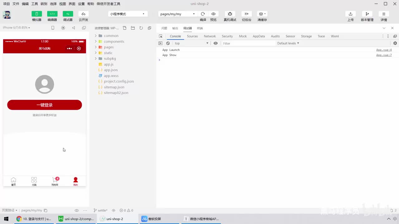 10.登录与支付 - 登录 - 获取用户的基本信息