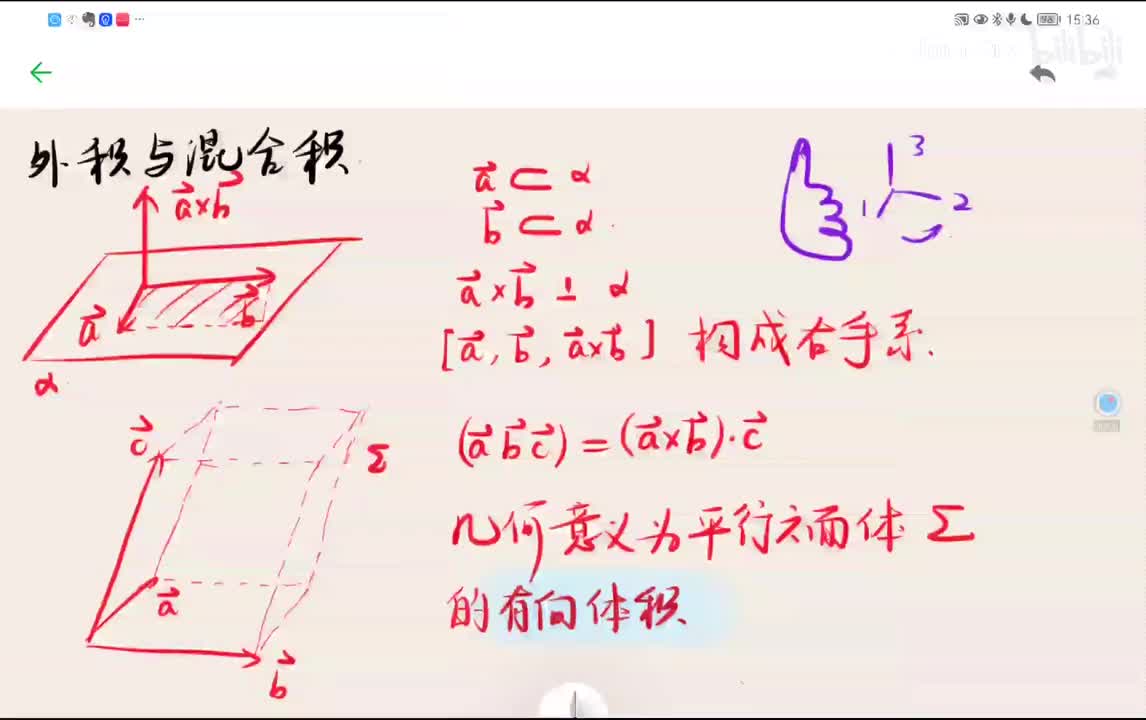 向量积与混合积
