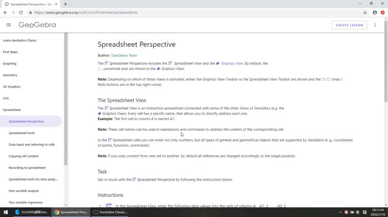 6.1 Spreadsheet Perspective
