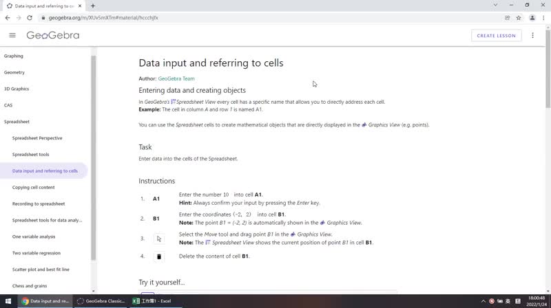 6.3 Data input and referring to cells