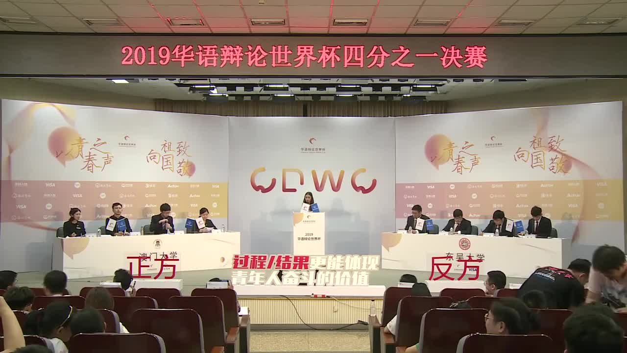 过程VS结果更能体现青年人奋斗的价值 2019华语辩论世界杯四分之一决赛01