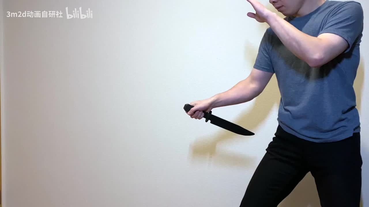 【特写（Close-up）】匕首朝向转换（向前旋转）