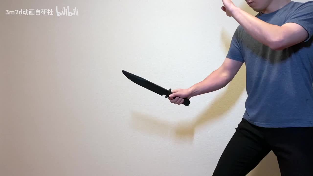 【特写（Close-up）】匕首抛起后反手接住