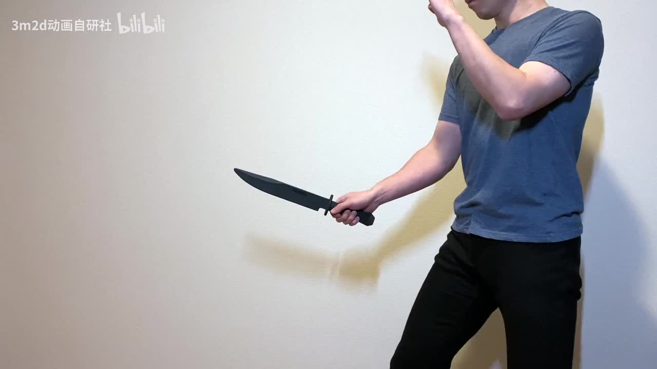 【特写（Close-up）】匕首抛起后再次接住