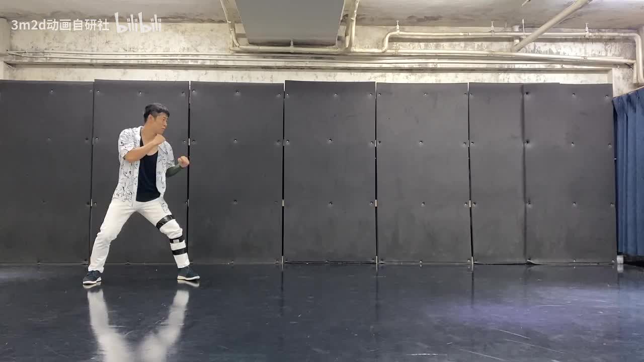 【拳】蓄力（上步）→重拳