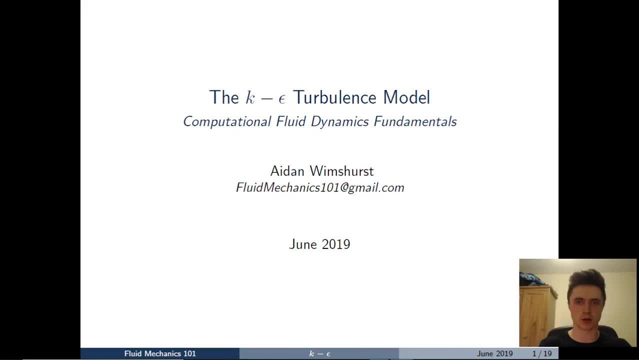 CFD理论25 湍流模型之k-ε 双方程详解 The_k_-_epsilon_Turbulence_Model_高清 720P