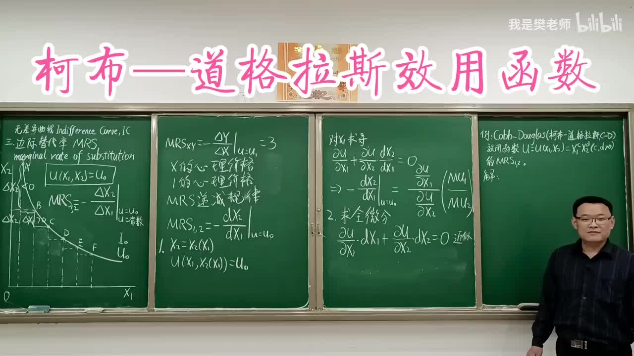 3.2.4柯布-道格拉斯(Cobb-Douglas,C-D)效用函数、正单调变换