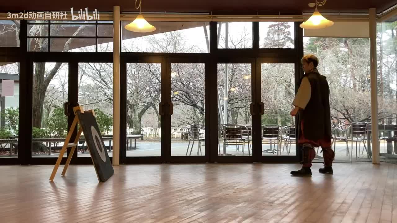 【暗器】空中旋转掷出