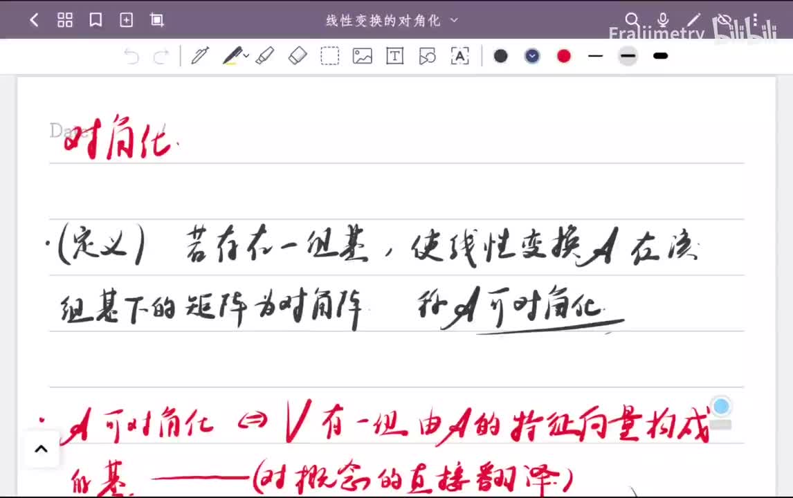线性变换的对角化