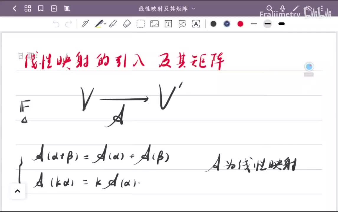 线性映射的引入与例子