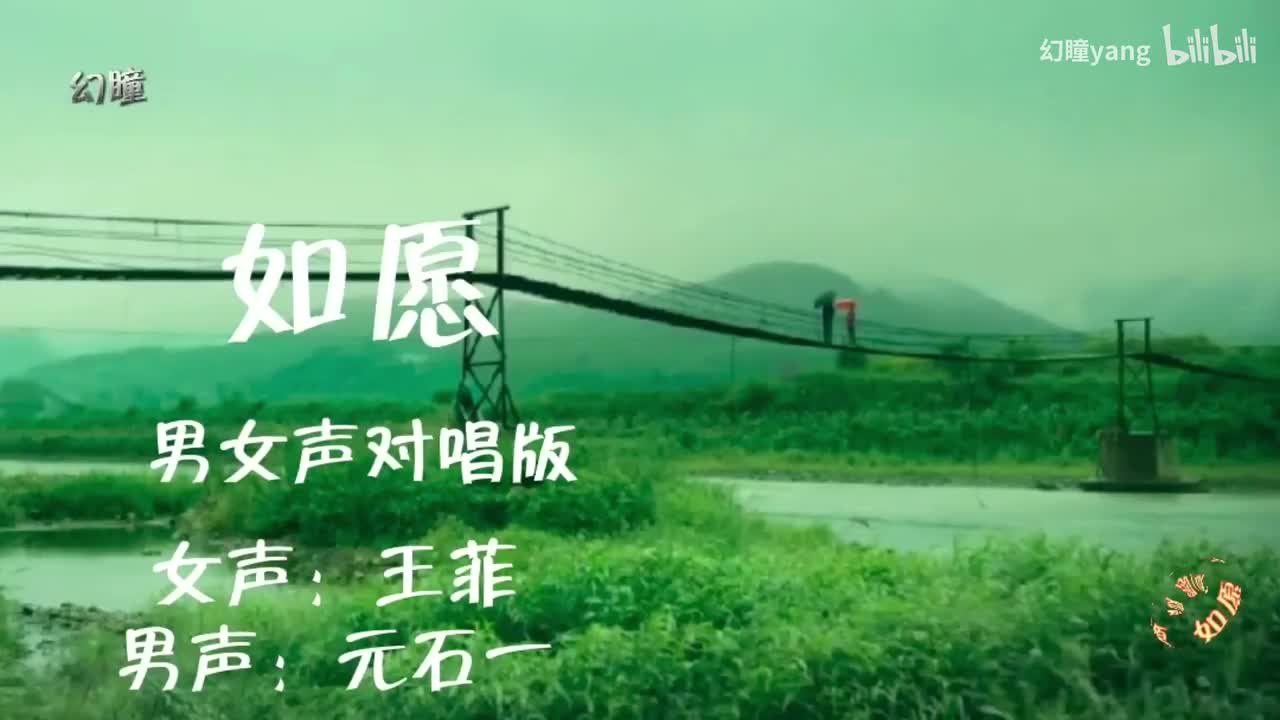 王菲&元石一（如愿）强行混音男女声对唱版，这声线搭配绝了