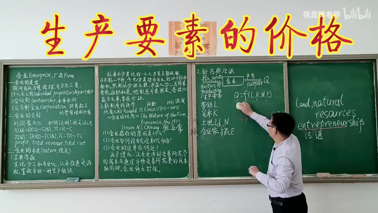 4.1.4生产要素的价格、企业的成本和利润