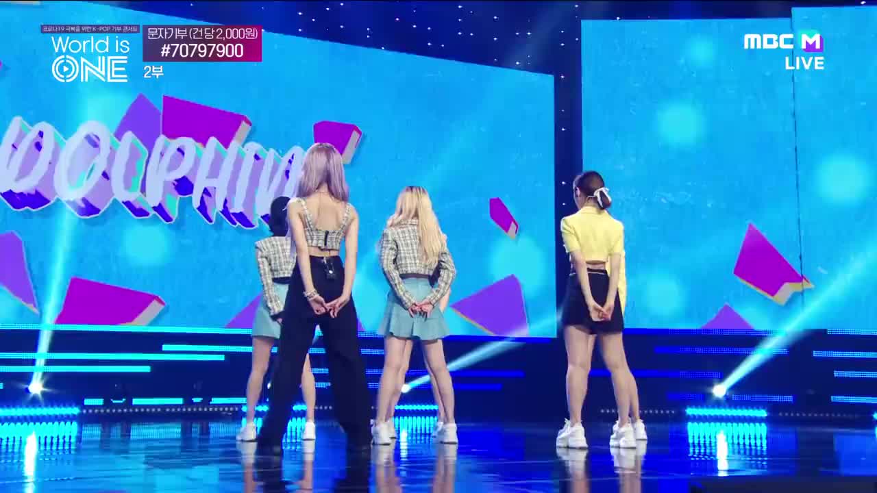 200709 MBC M World is ONE K-POP Global Donation Concert Oh My Girl - Dolphin