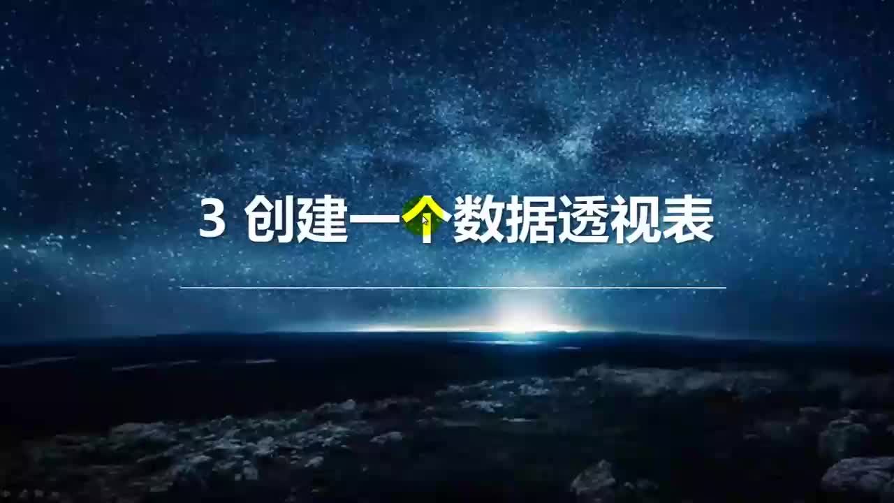 49 创建一个数据透视表，轻松实现多角度分析