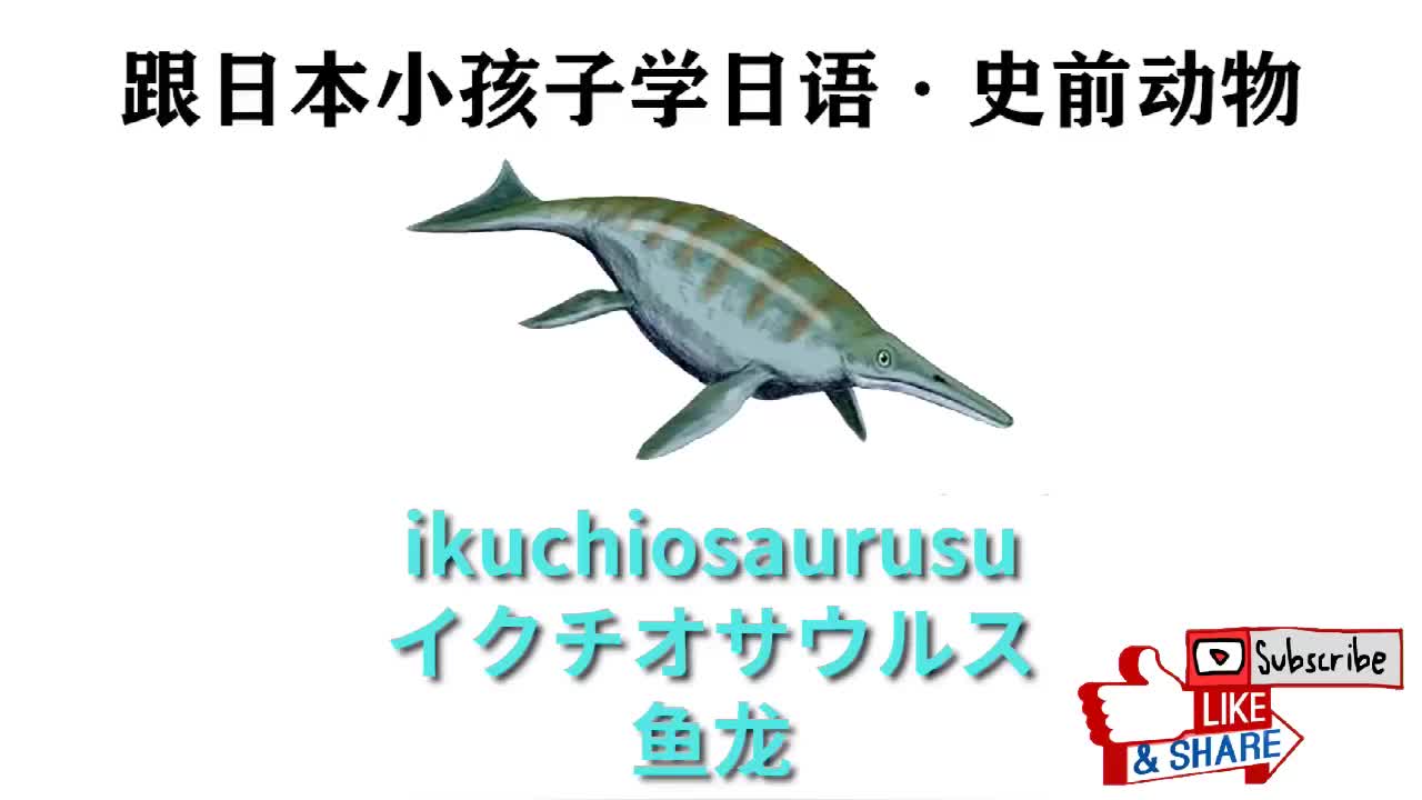 跟日本小孩学日语：史前动物8