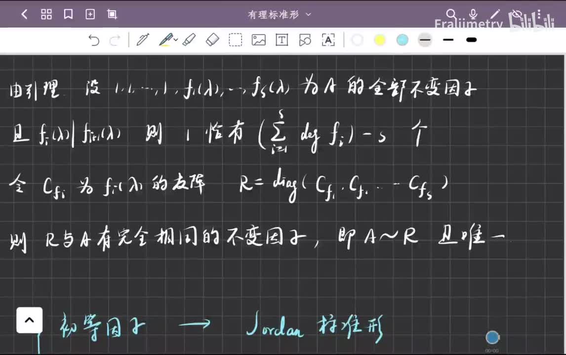 有理标准形的存在性与唯一性