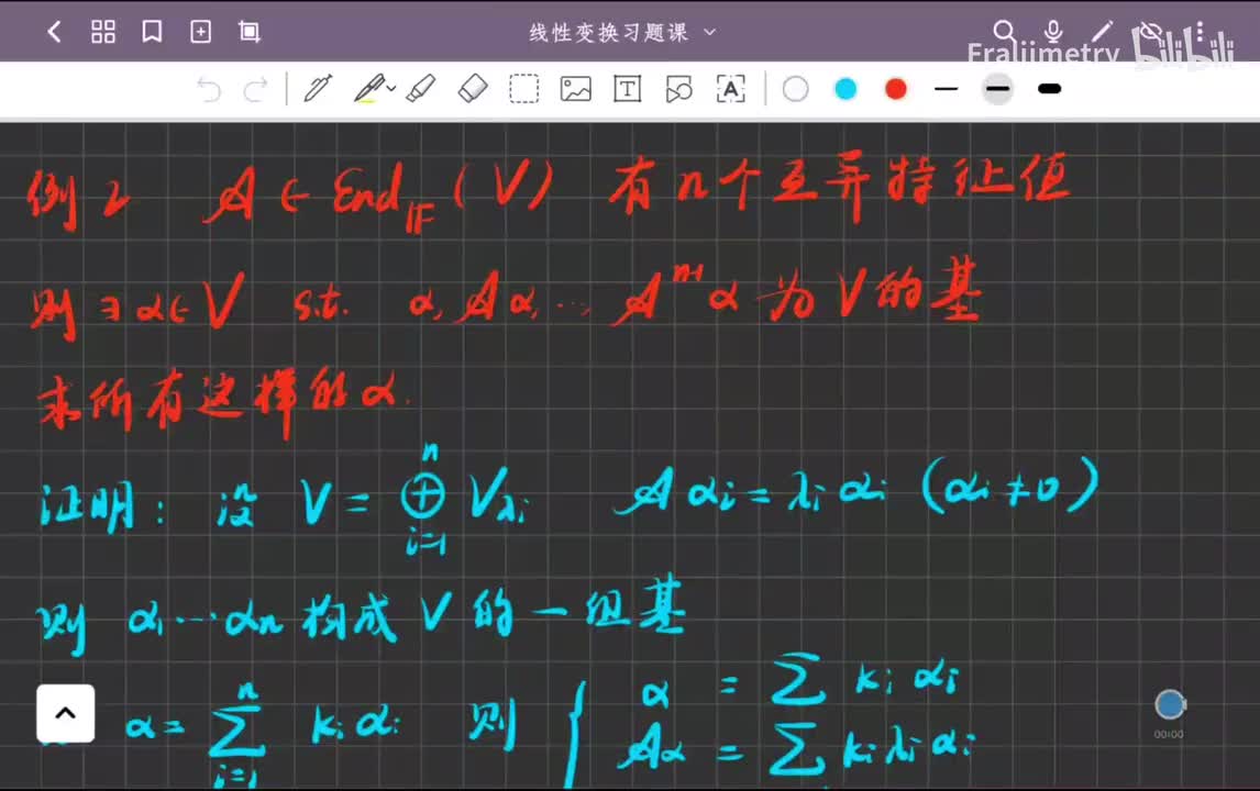 寻找特征值互异的线性变换的循环基
