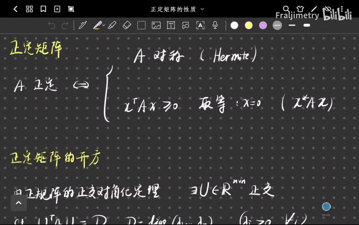 正定矩阵的开方