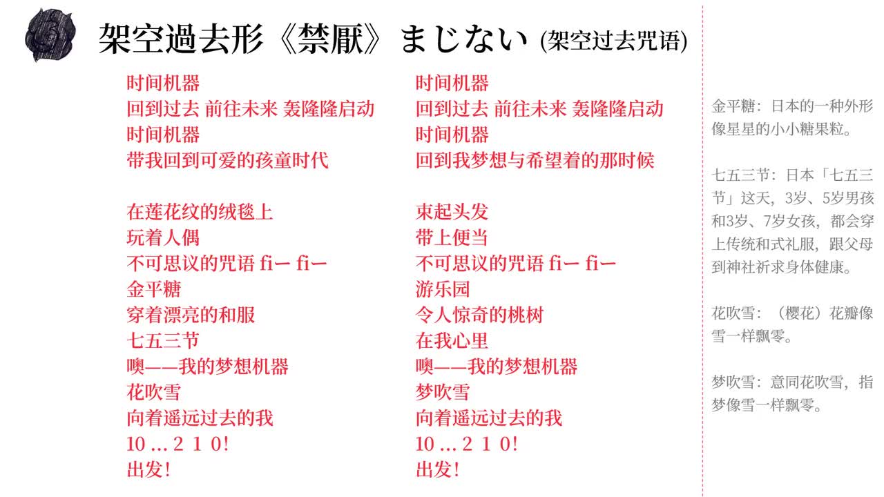11. 架空過去形《禁厭》まじない