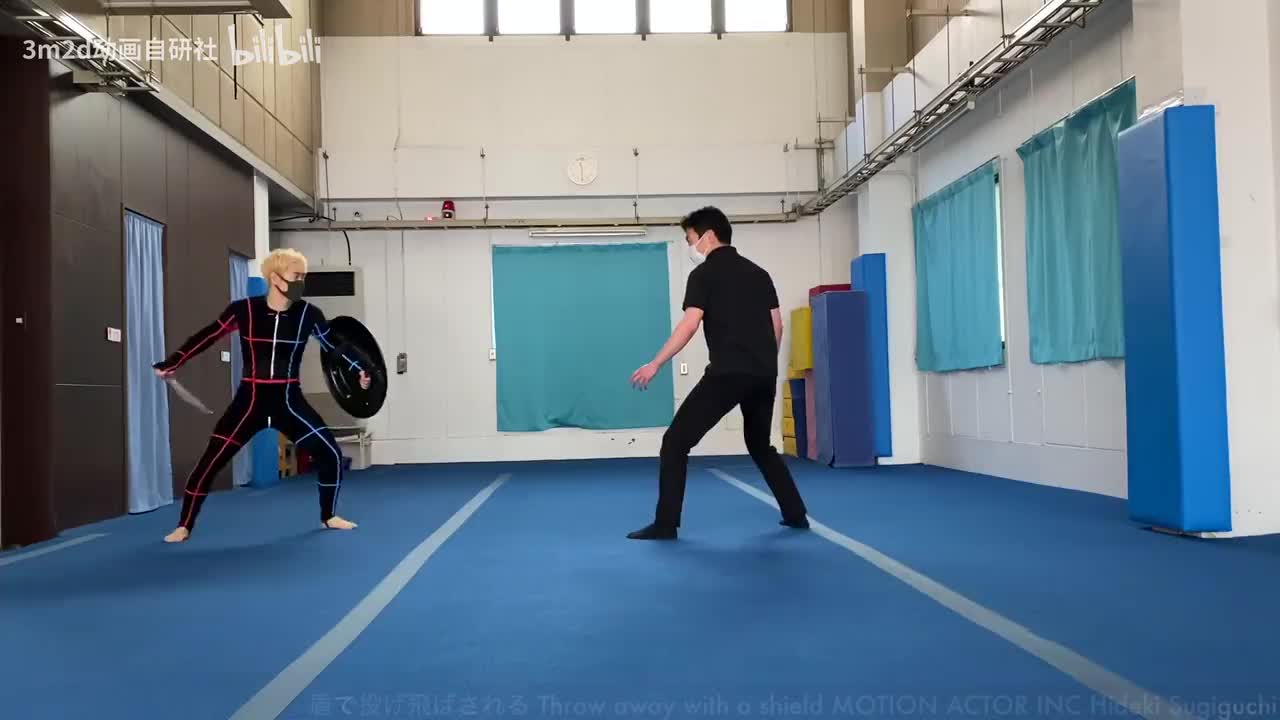 【被攻击】被人用盾扔出去