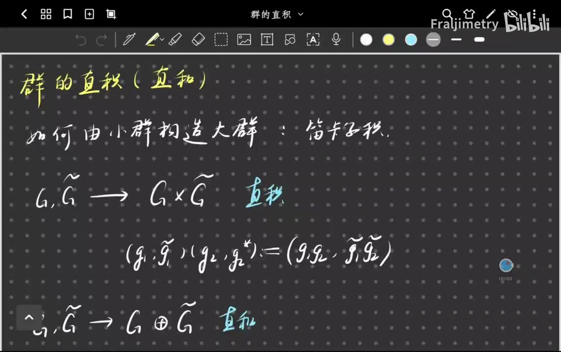 群的直积与直和