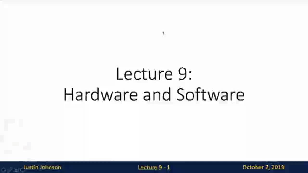 09 Hardware and Software