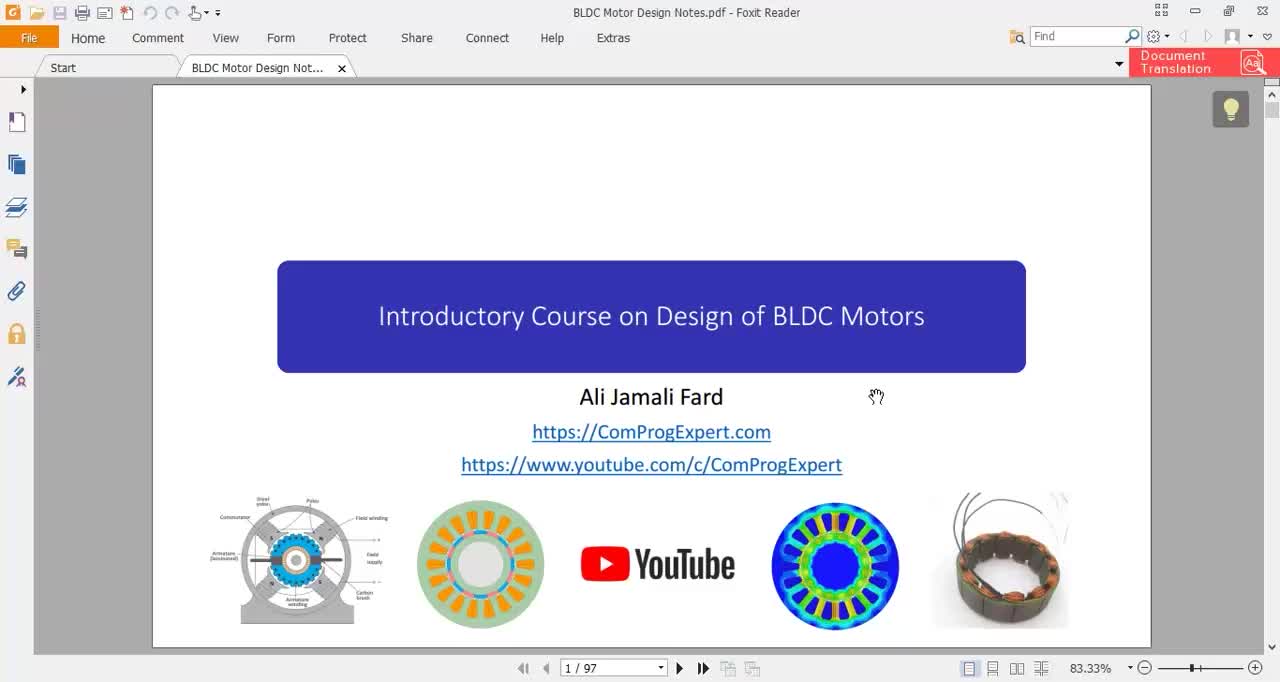 Part #01_ BLDC电机设计课程概述（使用 ANSYS Maxwell 软件）