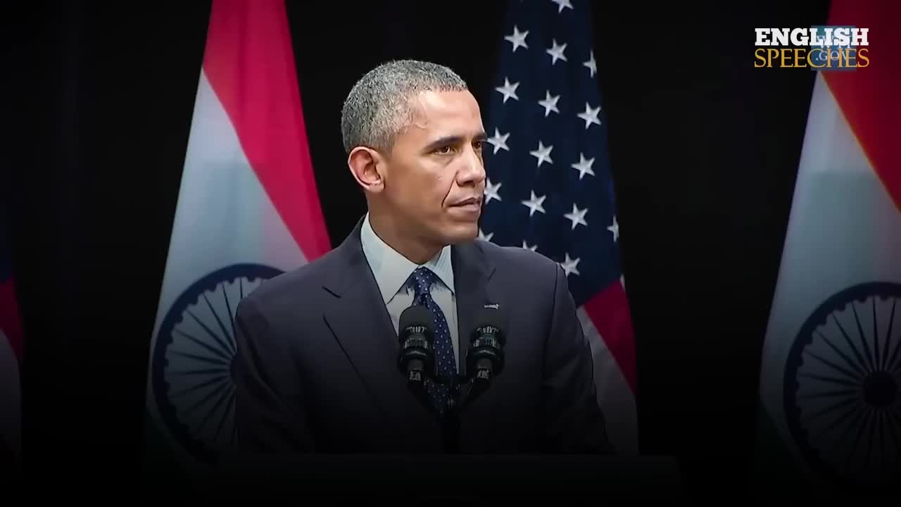 ENGLISH SPEECH BARACK OBAMA The People of India (English Subtitles)