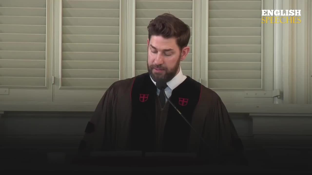 ENGLISH SPEECH JOHN KRASINSKI Find Your People (English Subtitles)