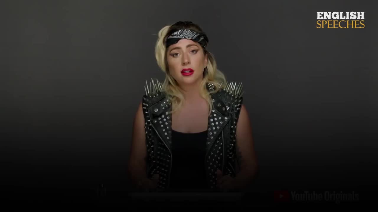 ENGLISH SPEECH LADY GAGA Be Kind (English Subtitles)