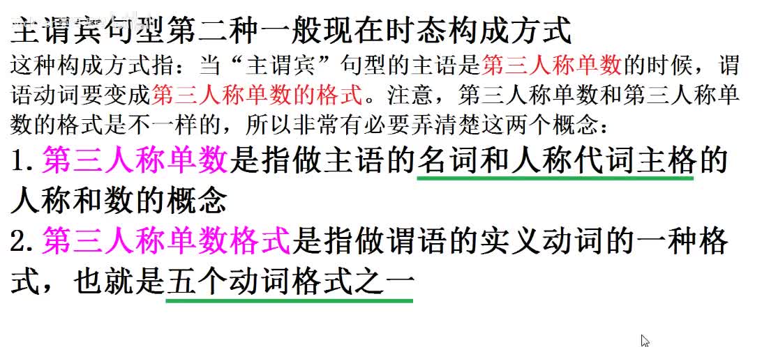 【课后梳理】一般现在时态核心内容3