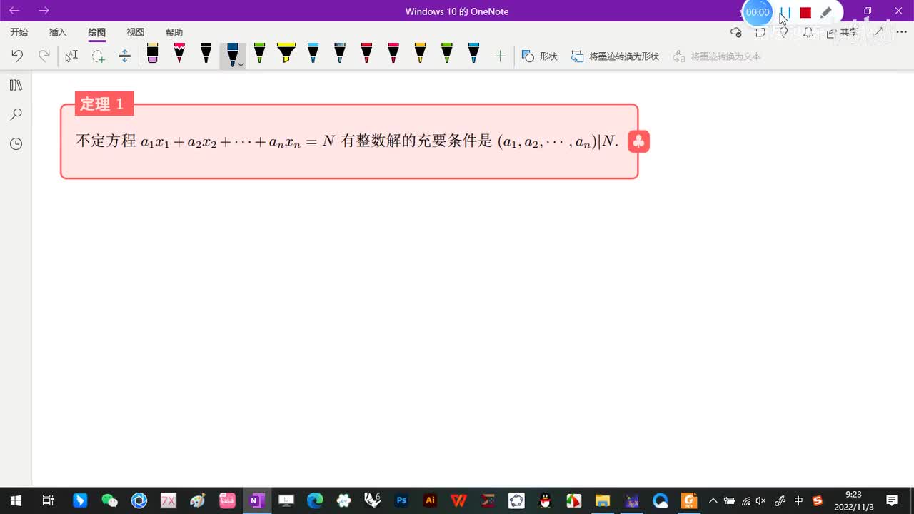 2.2-多元一次不定方程-2-解的判定-(定理1)-(初等数论-闵嗣鹤-第四版)