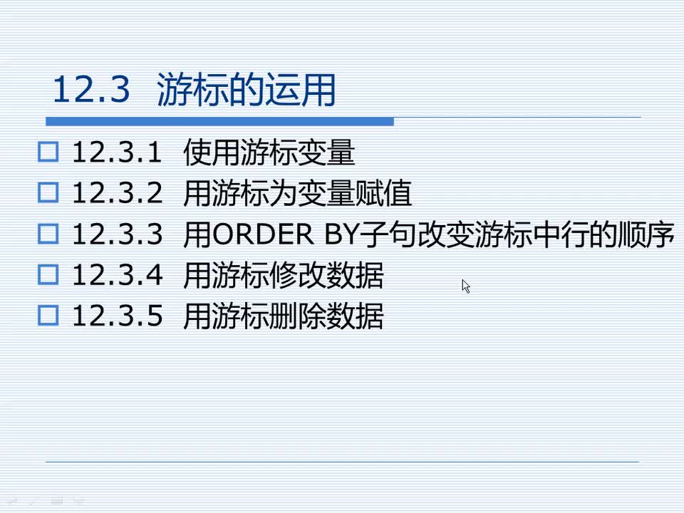 12.3 游标的运用