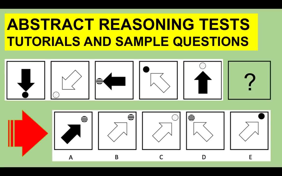抽象推理测试问题，提示和技巧!——9-ABSTRACT REASONING TESTS Questions, Tips and Tricks!